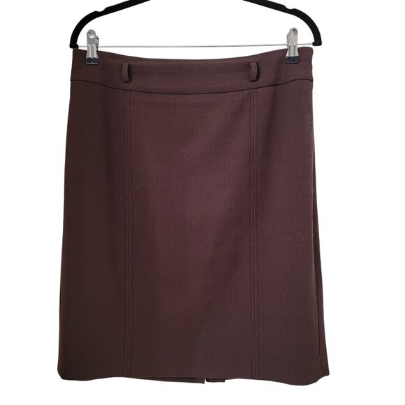 Loft Size 6 Brown Pencil Skirt, Lined.  Gently Used Condition - Picture 1 of 9